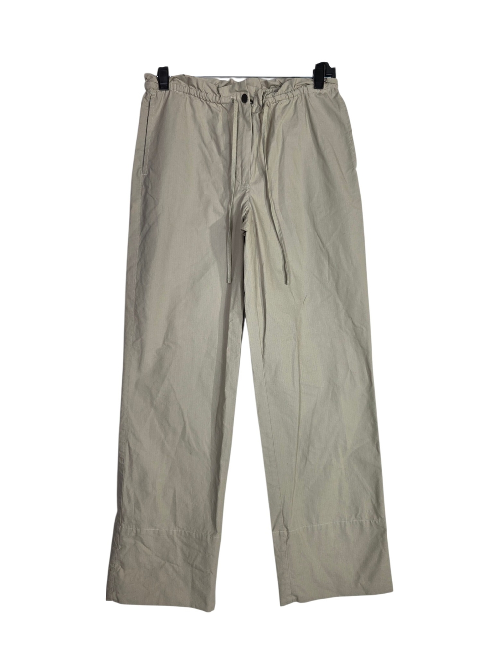 Frank & Oak Straight Leg Drawstring Pants - Light Beige